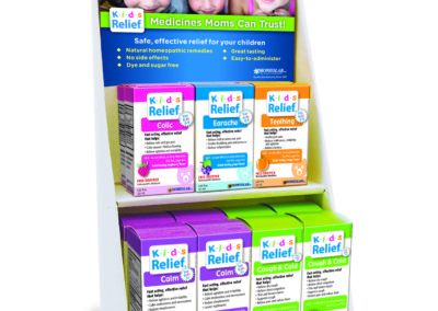 Kids Relief Product Display